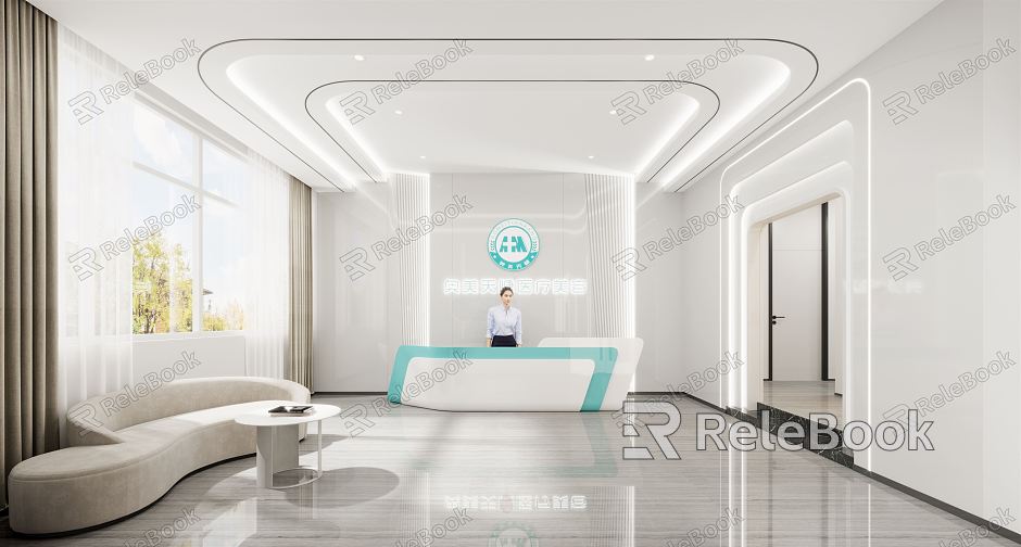 Modern Beauty Salon Hall Beauty Salon model