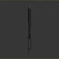 Modern Black Rifle Featuring Long Barrel Rail System and Magazine Design