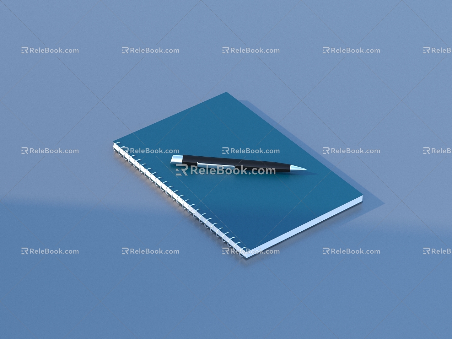 Pen Notebook Stationery Learning Supplies 3d model