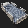 High Quality Mobile Medical Beds With Adjustable Side Rails And Washable Mattress Covers
