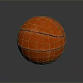 Orange Basketball With Black Lines And Smooth Surface For Daily Household Use
