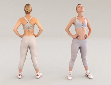 Women's Movement Yoga 3d model