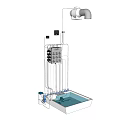Advanced Industrial Equipment With Control Panel Piping System And Water Tank