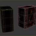 Two Different Design Computer Cases For Electronic Devices With Dark Gray And Red Textured Finish