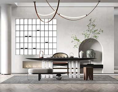 Quiet Tea Room 3d model