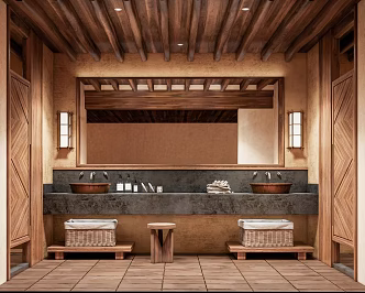 New Chinese Toilet Public Toilet 3d model