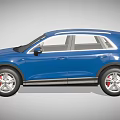 Blue Audi SUV with UK Plate Modern Exterior Design and Stylish Features