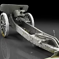 Cannon weapon howitzer 3d model