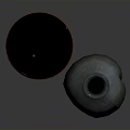 Decorative Ceramic Clay Vase And Red Blue Small Bowl On Dark Glossy Surface