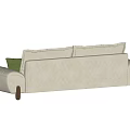 Modern double sofa 3d model