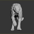 Modern Statue Bengal Tiger Anatomy Bengal Tiger 3d model