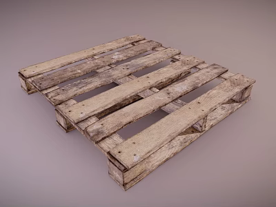 Durable Industrial Wooden Pallet For Heavy Duty Material Handling Storage And Logistics 3d model