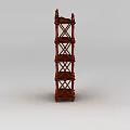 Technology Exhibition Hall Wooden Multi Tier Decorative Display Shelf for Tech Exhibits