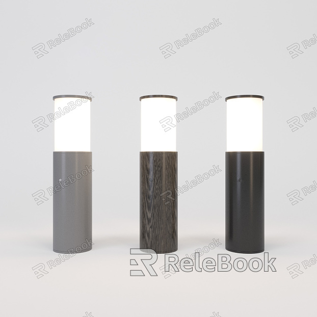 Modern lawn lamp outdoor lamp post model