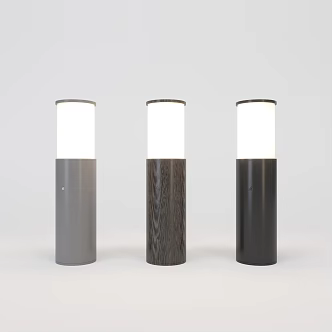 Modern lawn lamp outdoor lamp post 3d model