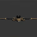 Advanced Astronautical Space Exploration Device With Dual Propellers And Golden Black Mechanical Structure