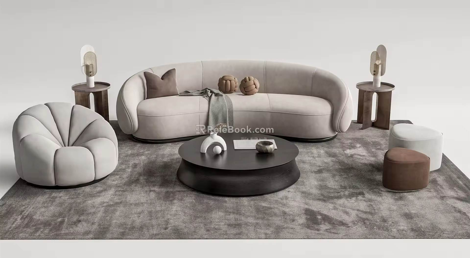 Modern Sofa Coffee Table Combination Sofa Coffee Table 3d model