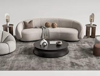 Modern Sofa Coffee Table Combination Sofa Coffee Table 3d model