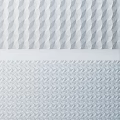 3D Textured Wall Design With Geometric Patterns In Light Blue And White Tones 3d model