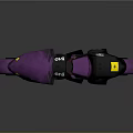 Purple and Black FENIX Motorcycle with 015 Number Hexagon Logo and Purple Tires