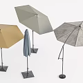 Outdoor Umbrella With Various Colors And Different Stand Designs For Patio