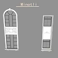 Elegant Arched And Rectangular Bay Window Designs With Carved Details And Minotli Brand