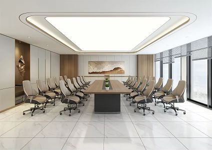 Modern Conference Room Large Conference Room 3d model