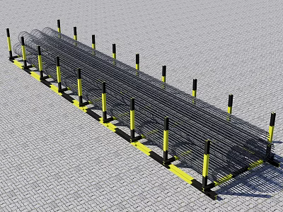 Site reinforcement cage 3d model