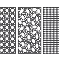 Decorative Perforated Panels With Circular Oval And Dot Pattern Designs
