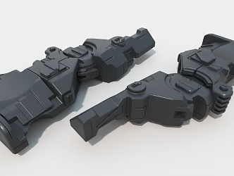 manipulator industrial machinery cylinder hard surface machinery high-tech industrial parts 3d model