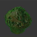 Delicious Red Cupcake Topped With Chocolate Chunks And Smooth Creamy Frosting