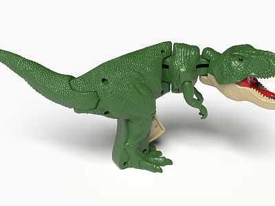Green Electric Dinosaur Toy Tyrannosaurus Rex Figure 3d model