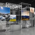Huawei Exhibition Display Technology Display Suning Hall Interaction 3d model