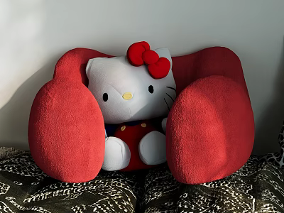 Hello Kitty plush toy 3d model Hello Kitty plush toy 3d model