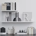 Modern Inflatable Decorative Ornaments for Stylish Home Shelf Display Setup 3d model
