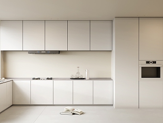 Modern Cabinet White Minimalist Cabinet 3d model