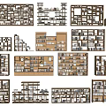 Modern Bookcase Bookshelf 3d model