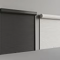 Black and White Roller Shutters Wall Mounted Design for Home or Commercial Use