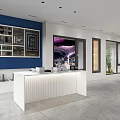 DAYON Doors and Windows Modern Showroom With Glass Entrance Display Area And Green Plants
