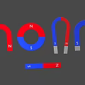 Hardware Tools Set Featuring Red Blue Horseshoe And Bar Magnets
