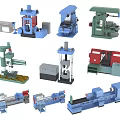 Diverse Industrial Equipment Collection With Machine Tools Presses Lathes And Drilling Machines