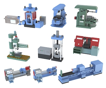 Modern Industrial Equipment Machine Tool Equipment 3d model