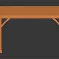 Wooden Pergola Structure Design With Sloped Roof Supporting Beams And Posts