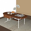 Middle Ancient Style Coffee Table 3d model