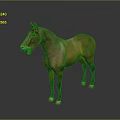 Realistic Brown Horse Standing Gracefully Against Dark Background With White Hooves