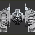Advanced Cosmic Space Station Modular Structure With Metallic Framework For Space Exploration