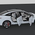 2022 new domestic IM smart electric car L7 executive coupe new energy car with interior door can be opened 3d model