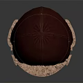 Brown Leather Winter Hat With Faux Fur Trim And Ear Flaps Design