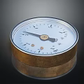 modern pressure gauge barometer 3d model