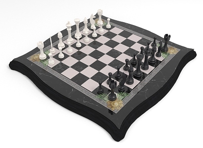 Modern Chess 3d model